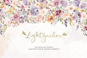Lightgarden Watercolor Graphic Set, an Illustration by Angie Makes (Thumbnail 1 of 12)