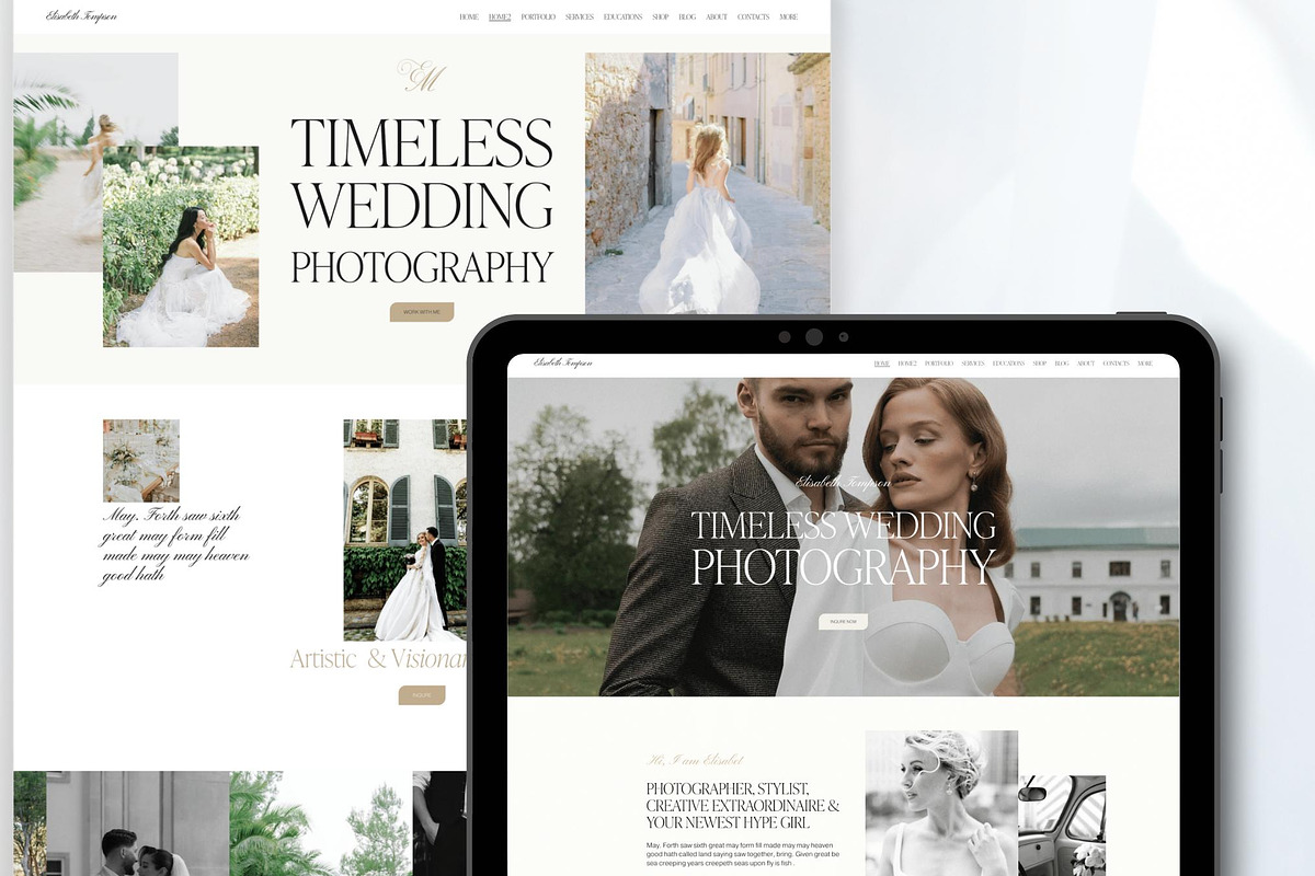 Squarespace photography template, a Squarespace Template by Presentibox (Photo 2 of 13)