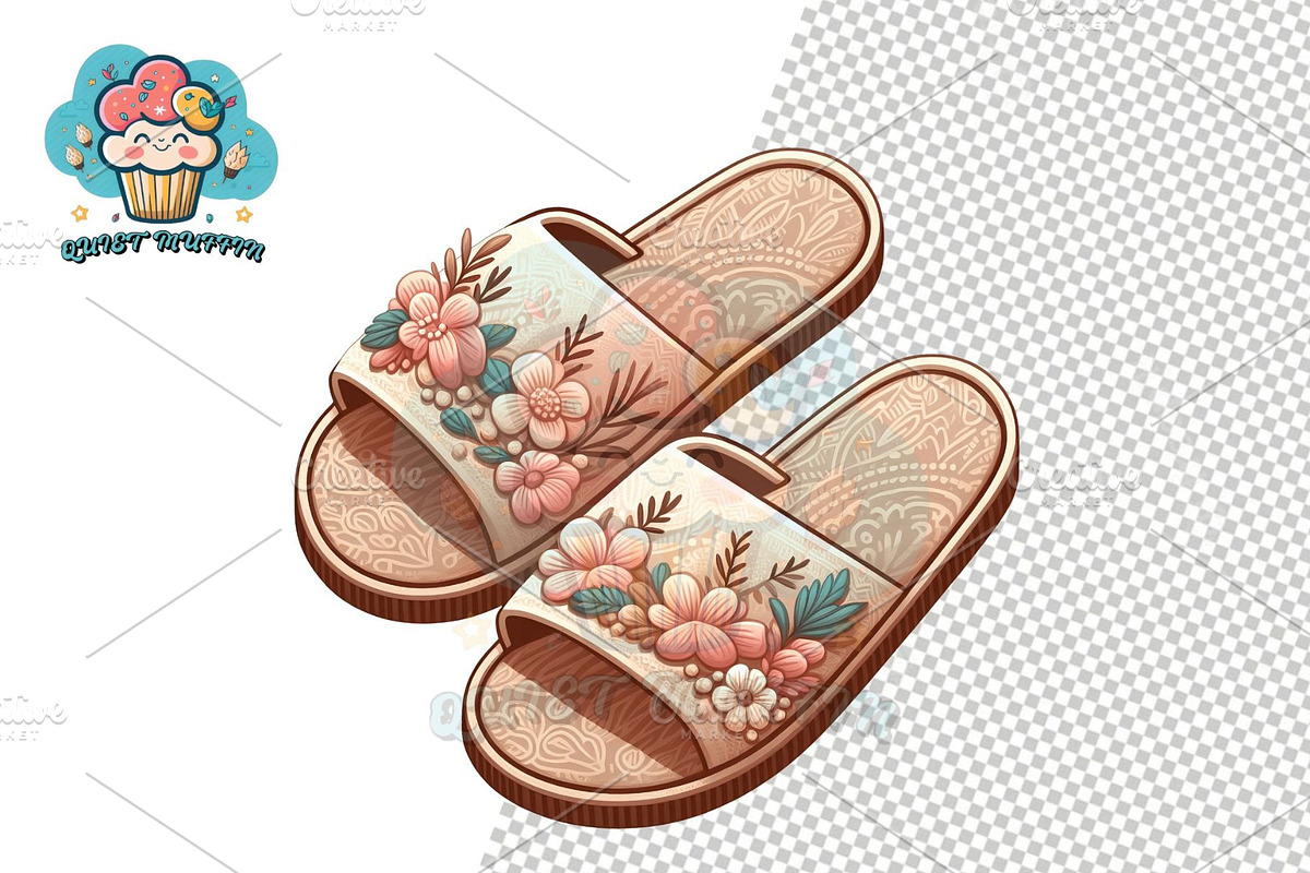 Slippers Clipart Collection, a Person Illustration by QM_ART (Photo 9 of 12)