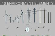 Creative landscape construction kit, an Object Illustration by Digithings (Thumbnail 7 of 10)