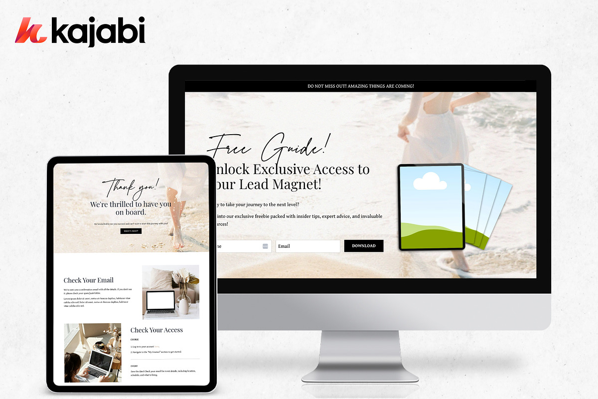 Kajabi Sales Funnel Templates, a Landing Page Template by Altenne | Kajabi Designer (Photo 10 of 10)