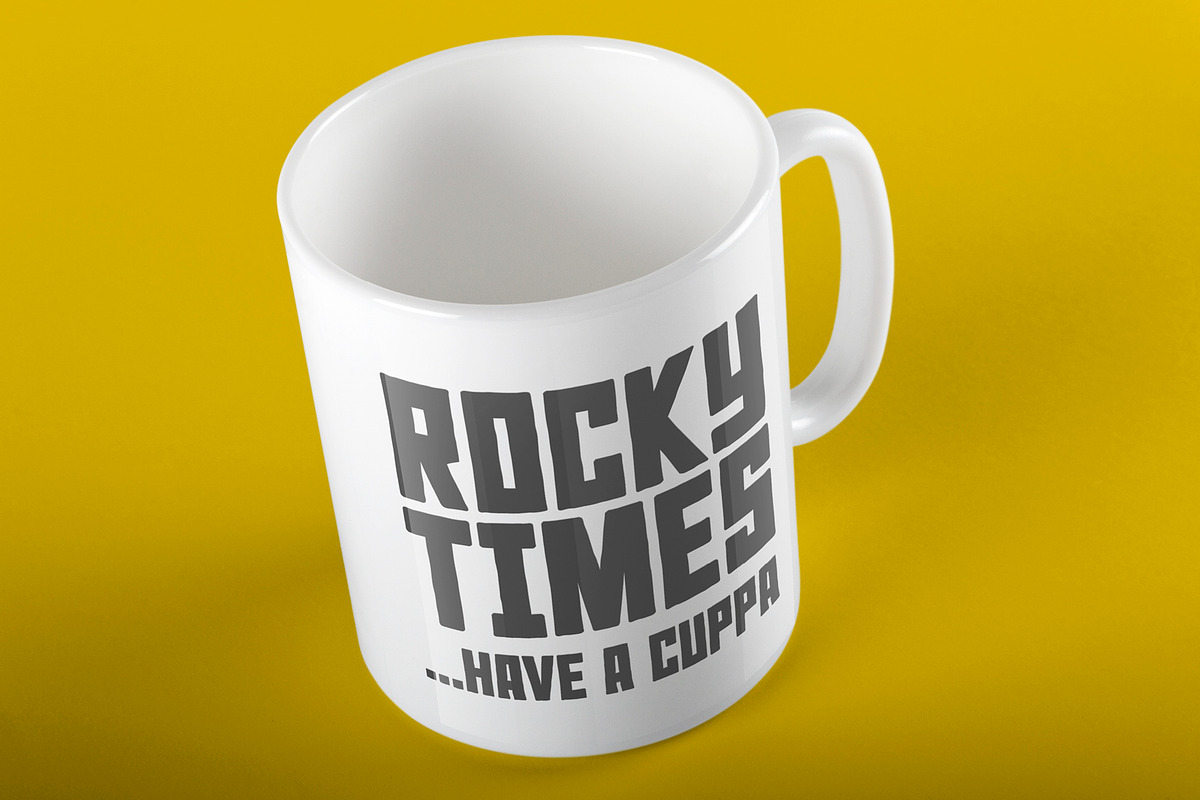 Rocky Ryder a rough rugged font preview 4