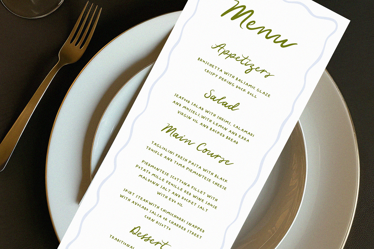 Rose Mary Handwritten Wedding Font, a Script Font by Calamar Studio (Photo 13 of 18)