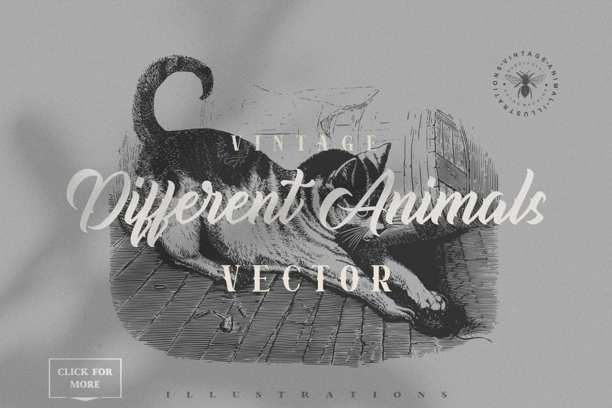 Vintage Bundle 2500+ Free Update, an Animal Illustration by Retro Machine (Photo 120 of 170)