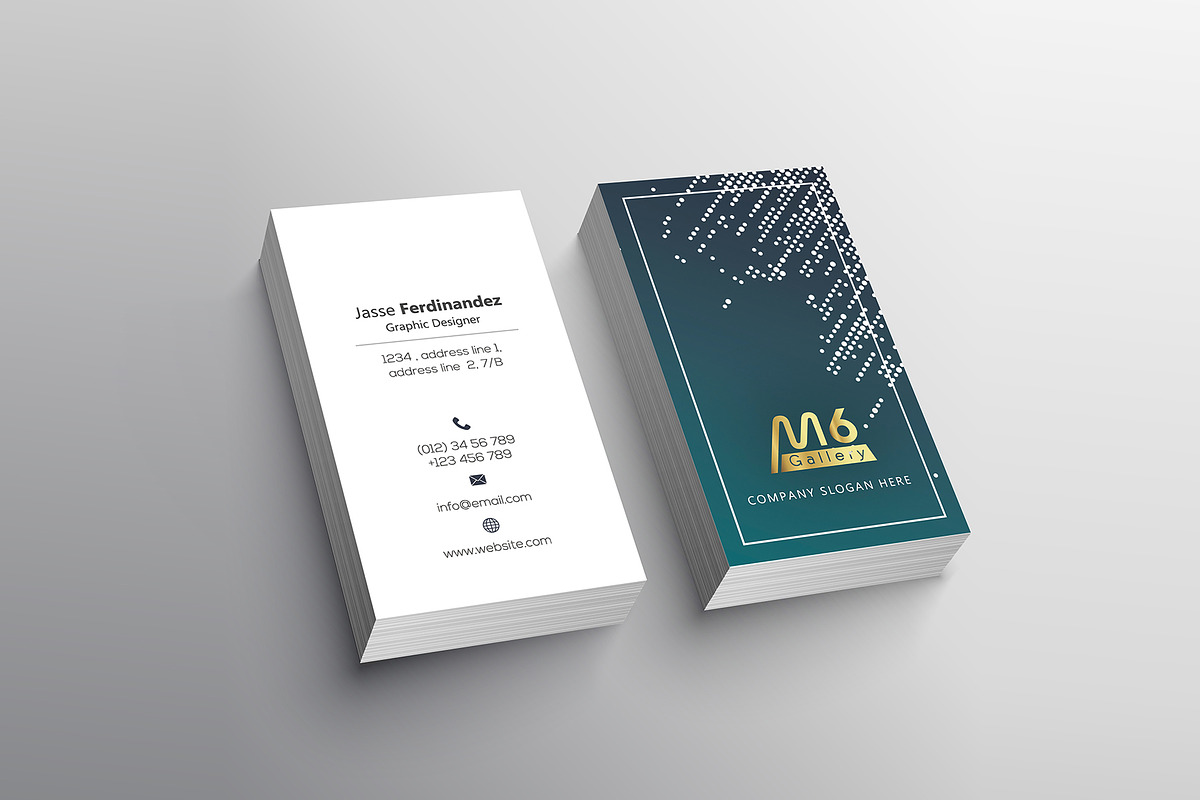 Unique 50 Business Card Bundle, a Business Card Template by M6 Gallery (Photo 28 of 151)