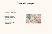 Paper Cut Floral Pattern Set, a Pattern Graphic by Ninterints (Thumbnail 2 of 14)