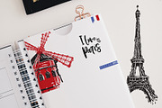 Paris Landmarks Sights Set & 30Cards, an Outline Icon by Sopelkin (Thumbnail 4 of 8)