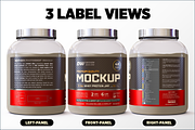 5lb Whey Protein Jar Mockup C3-Pro, a Packaging Mockup by Design Warlord (Thumbnail 6 of 16)