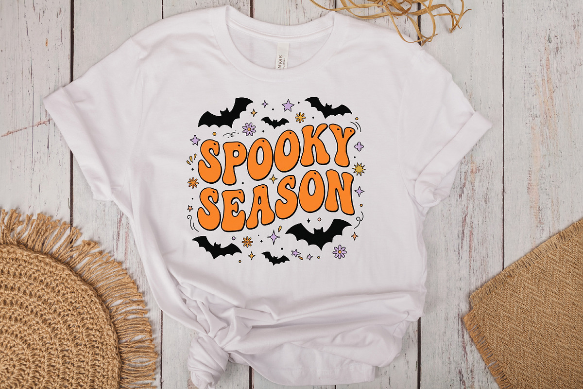 Boho Halloween Spooky Bats PNG, a Work Illustration by CraftArtStudio (Photo 3 of 4)