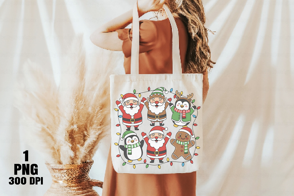 Cute Christmas Friends PNG Bundle, an Illustration by Daily.Designs (Photo 5 of 10)