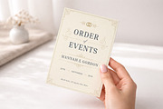 Wedding Order of Events Template, a Stationery Template by Vasya Kobelev (Thumbnail 5 of 7)