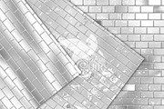 Silver Brick Walls Digital Paper, a Texture Graphic by Digital Curio (Thumbnail 5 of 7)