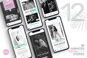 Canva Animated Instagram Stories, a Social Media Template by UP Studio
