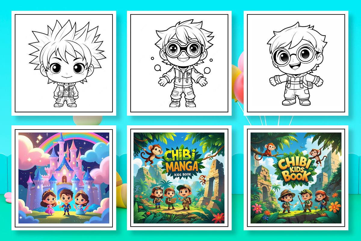 Chibi Manga Kids Coloring Book, an Arts & Entertainment Photo by Wow Magic (Photo 1 of 3)
