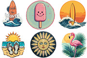 Watercolor Summer Clipart Bundle, an Illustration by Pixels.Craft (Thumbnail 4 of 5)