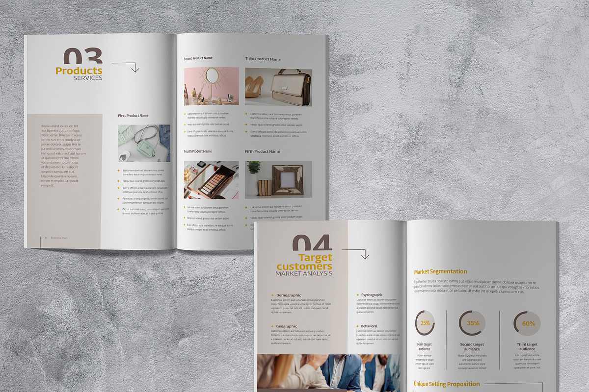 Marketing Plan Template, a Brochure Template by Sabin (Photo 3 of 8)