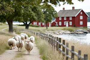 Peaceful countryside sheep, an Animal Photo by MistyDay