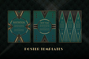 Complete Art Deco Graphics Bundle, a Texture Illustration by Wingsart Studio (Thumbnail 5 of 12)