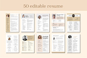 50 Professional Resume Templates, a Templates & Theme by TemplateCastleStore (Thumbnail 3 of 10)