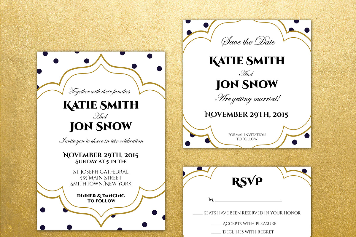 Elegant Modern Invite, an Invitation Template by Does She Even Doodle (Photo 2 of 2)