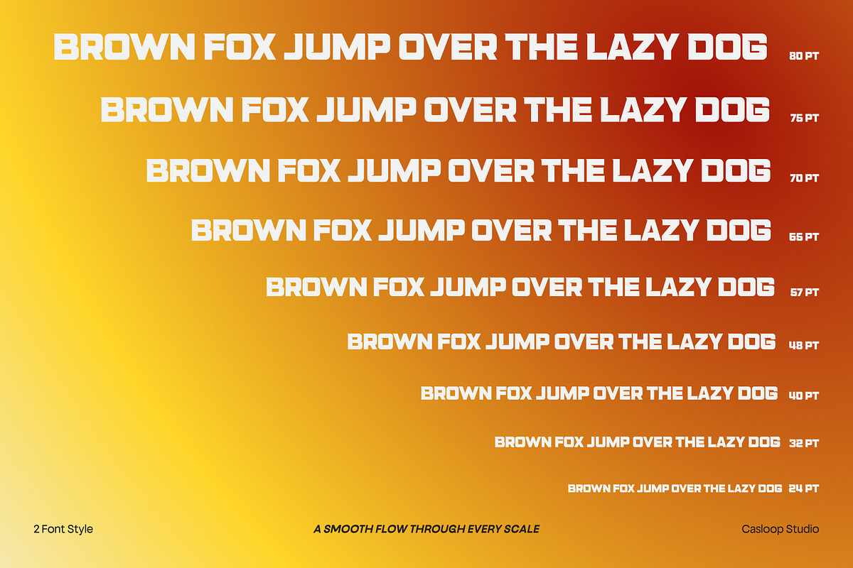 234 Sec – Sport Headline Display, a Sans Serif Font by Casloop Studio (Photo 8 of 10)