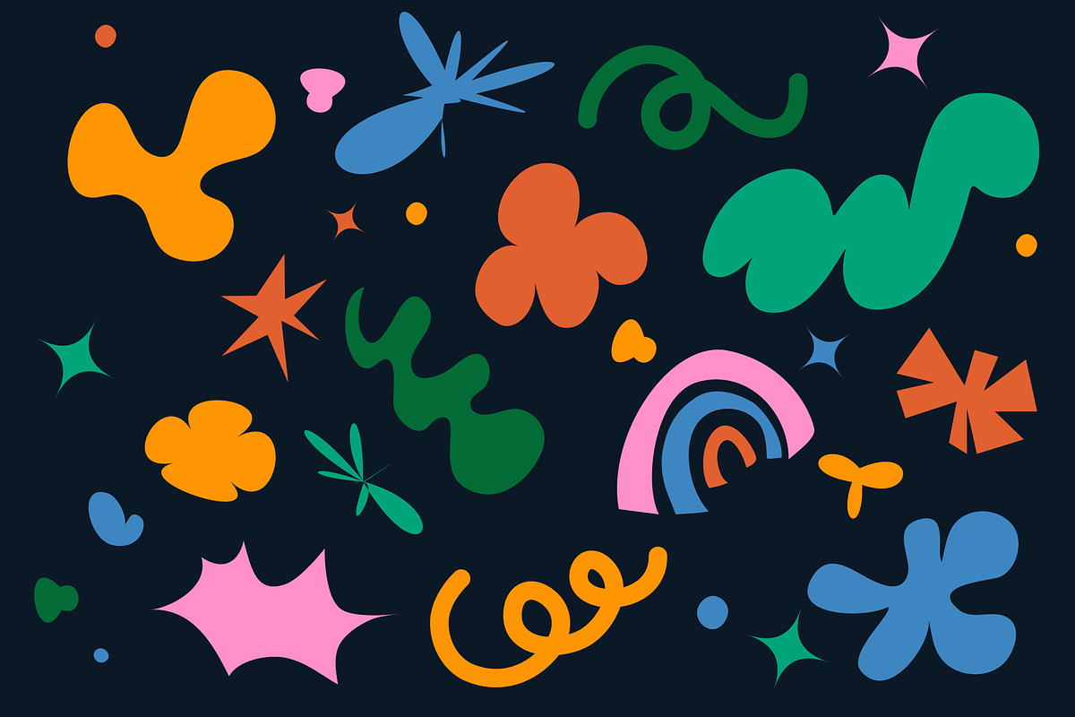 Blue Shape Background Illustration, a Texture Illustration by graphicook