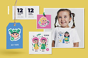 Kids Zodiac Signs. Cards & Stickers, a Decorative Illustration by Ejevyaka (Thumbnail 2 of 7)