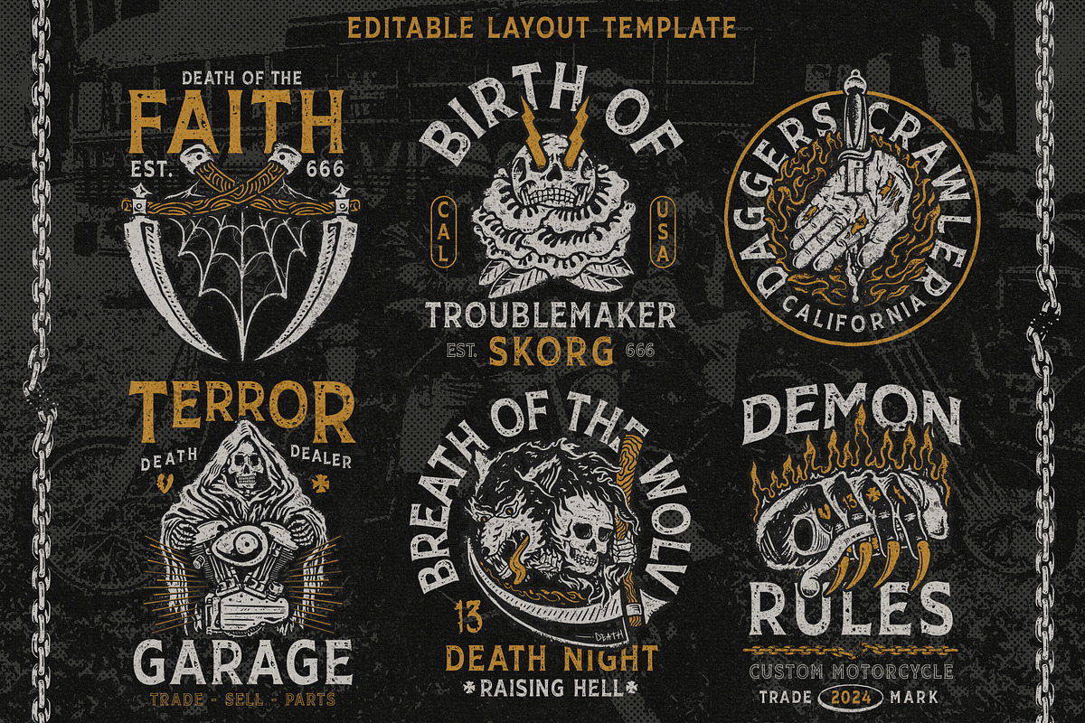 Deadly Route - Apparel Template Logo, a Branding & Logo Template by goodsbyfloyd (Photo 4 of 12)