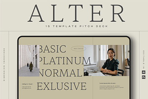 ALTËR - Pitch Deck Template