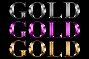 Gold Text Effect Photoshop Action