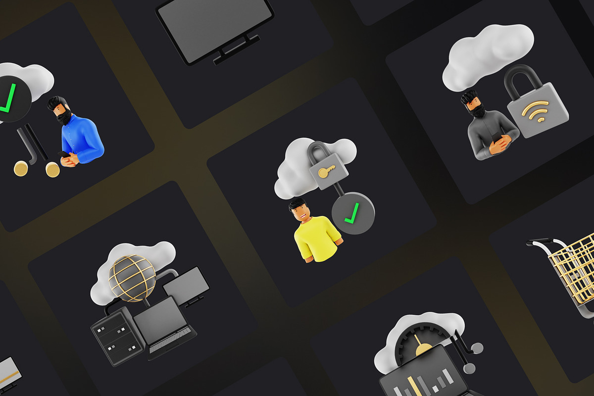 BlackGoldV2–Premium 3D Icon for Tech, an Object 3D Model by Iqonic Design (Photo 5 of 6)