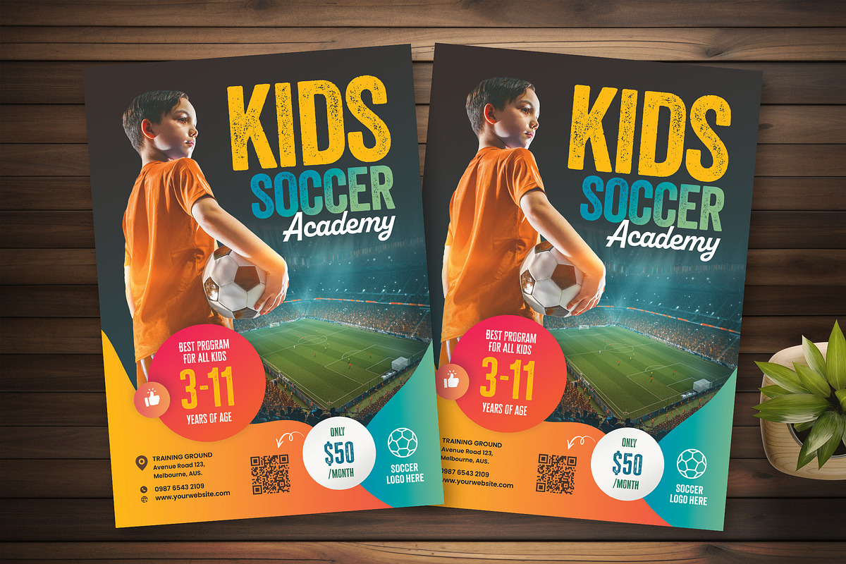 Kids Soccer Academy Flyer Template, a Flyer Template by Boostock (Photo 6 of 6)