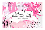 Abstract Art - 4 Backgrounds, a Pattern Graphic by Renata Chizhikova (Thumbnail 1 of 4)