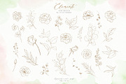 Watercolor Blush Floral Alphabet Set, a Decorative Illustration by Veris Studio (Thumbnail 18 of 24)