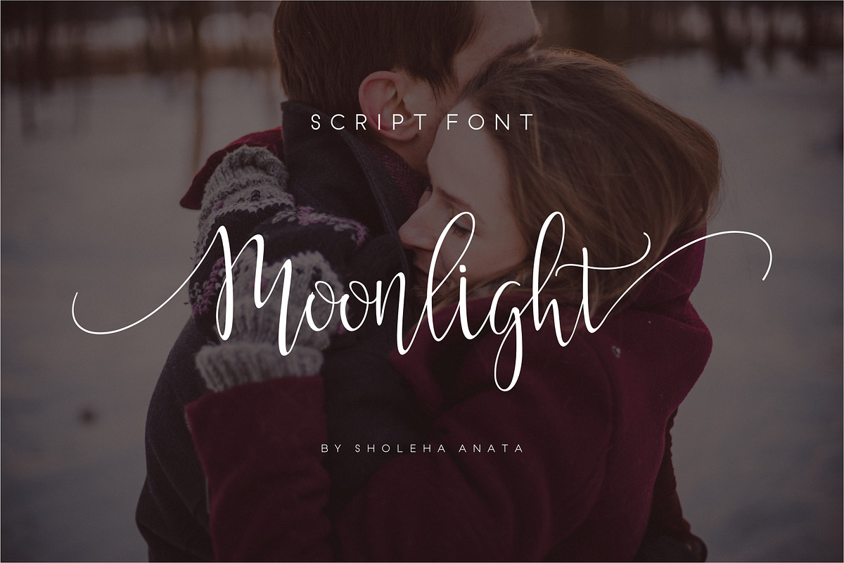 Moonlight Script, a Script Font by Anatadesign (Photo 10 of 10)