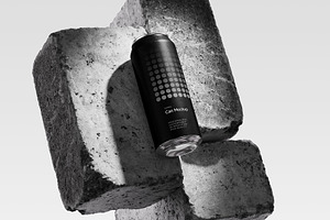 500ml Can Mockup | Brick Scene