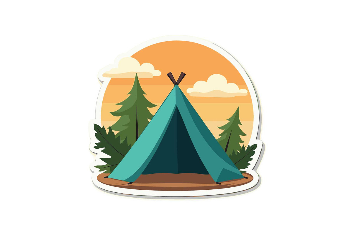 Outdoor Camping Tent Vector Pack, an Object Graphic by Designs_River (Photo 13 of 13)