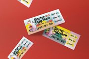 Blue Yellow Easter Egg Hunt Ticket, a Card Template by graphicook (Thumbnail 3 of 3)