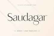 Saudagar Display Font + 7 Bonus Logo, a Sans Serif Font by Sensatype (Thumbnail 15 of 15)
