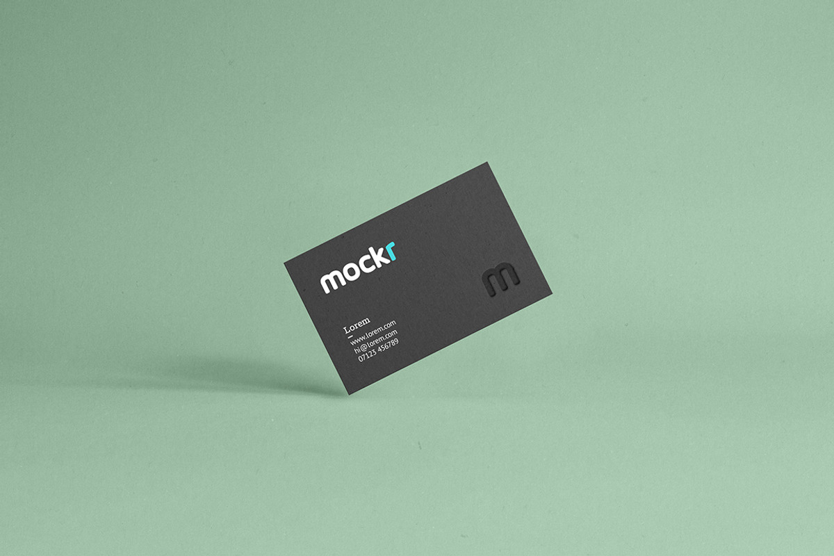 Realistic Business Card Mockup Psd, a Print Template by Mokr (Photo 4 of 4)