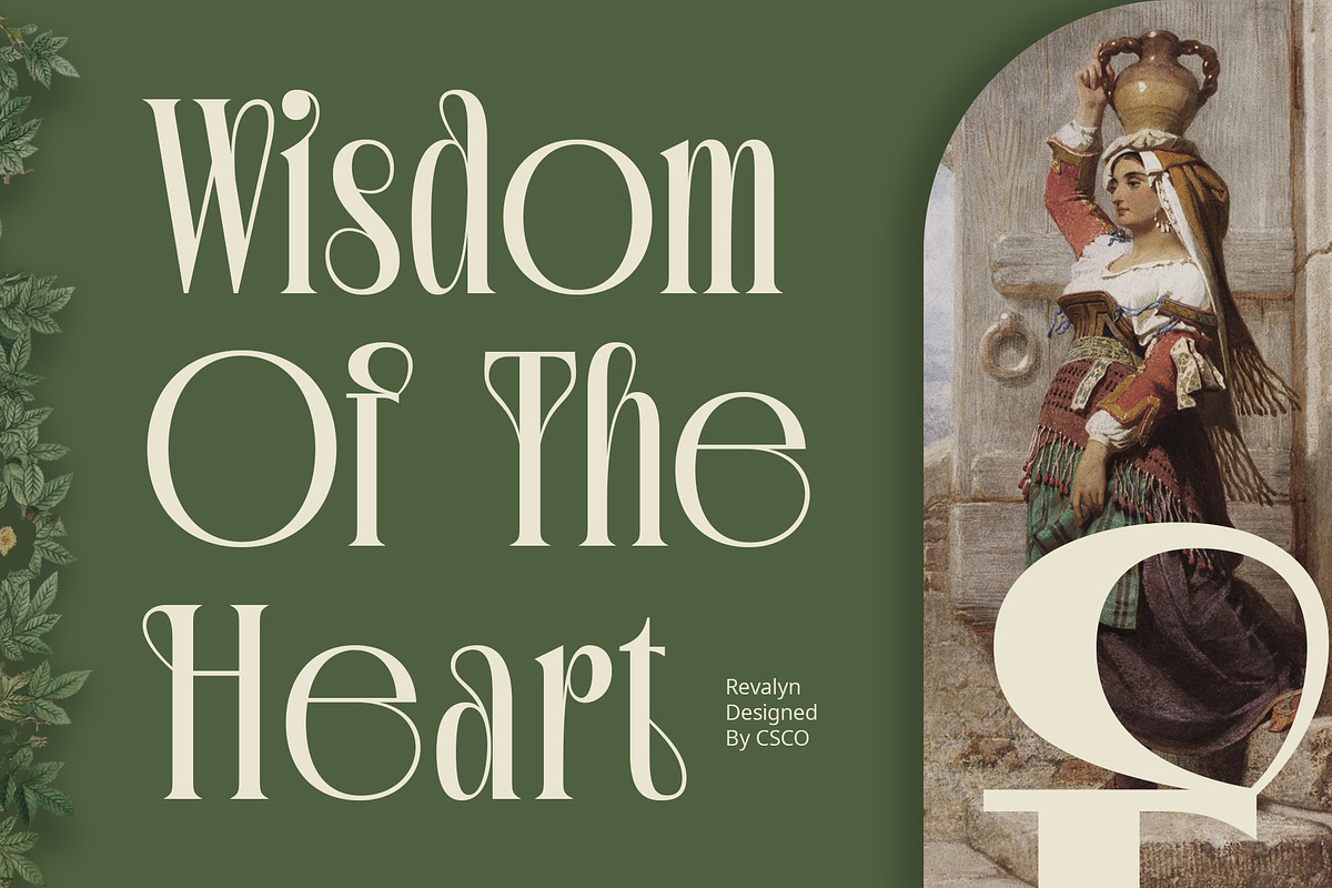 Revalyn – Art Noveau Font, a Serif Font by Craft Supply Co. (Photo 6 of 8)