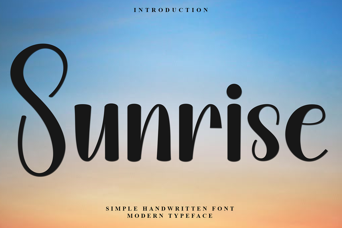 Sunrise, a Handwritten Font by InermediaSTUDIO (Photo 1 of 8)