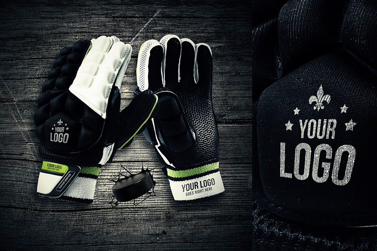 Hockey Gloves - Mockup, an Advertising Mockup by VectorMedia (Photo 2 of 4)