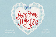 Amore House Curly Handwriting, a Handwritten Font by Sloulyfe (Thumbnail 1 of 9)