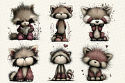 Red Panda with Emotion Clipart, an Illustration by DreamCafeArt (Thumbnail 4 of 8)