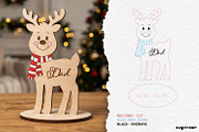 Christmas Reindeer Family SVG Bundle, a Decorative Illustration by svgocean (Thumbnail 5 of 13)
