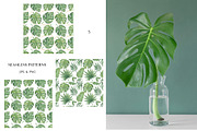 Watercolor Tropical Leaves, a Decorative Illustration by MayaNavits (Thumbnail 5 of 12)