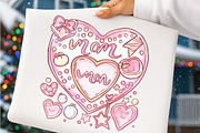 Retro Mothers Day Clipart, an Illustration by SinaCreation (Thumbnail 7 of 11)