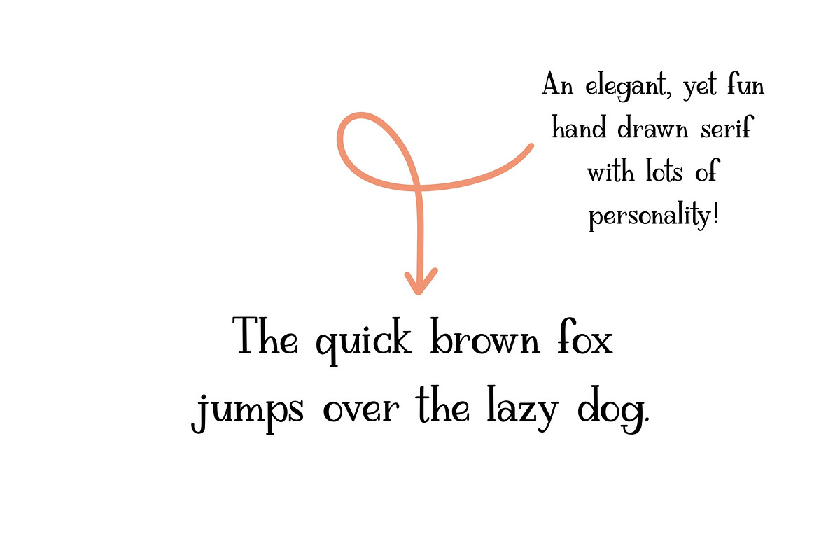Rigatoni | Hand drawn serif font, a Serif Font by Michelle Kirsch Creative (Photo 7 of 7)