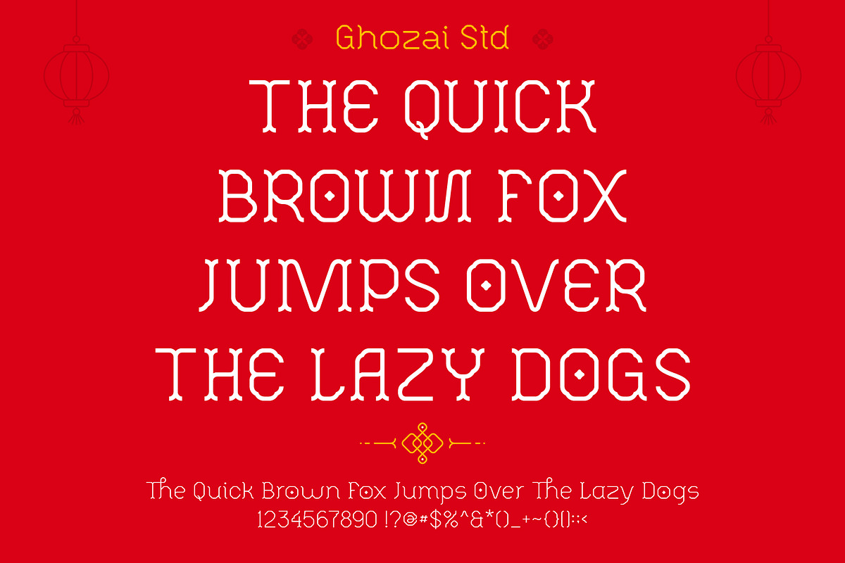 Red Fortune - Asian Inspired Font, a Slab Serif Font by ghozai studio (Photo 2 of 8)